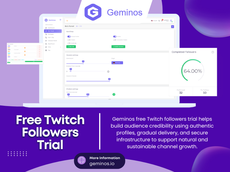 Free Twitch Followers Trial