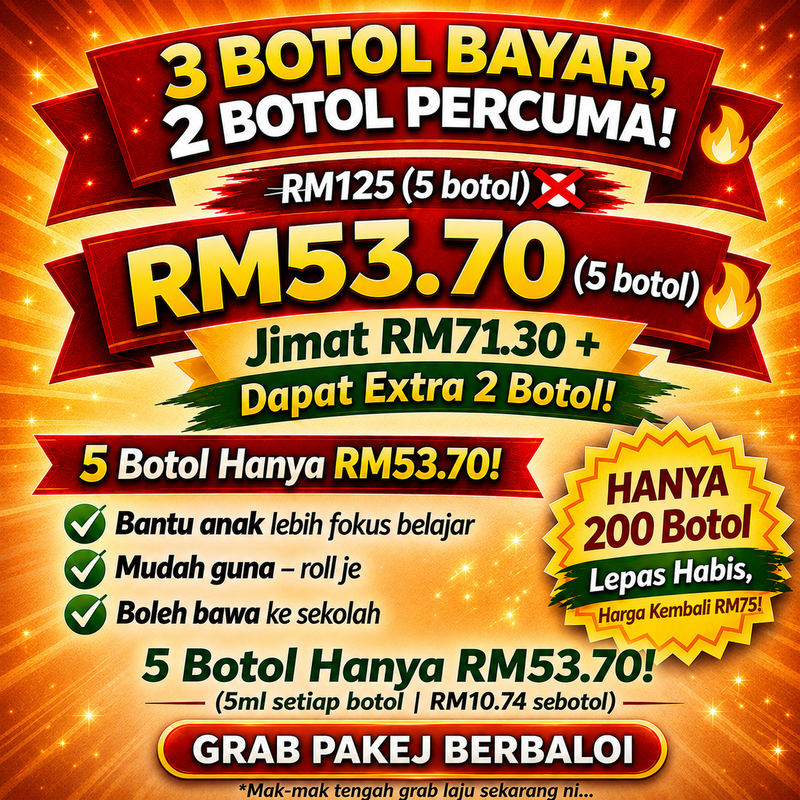 Pakej 3 botol percuma 2 FOKID