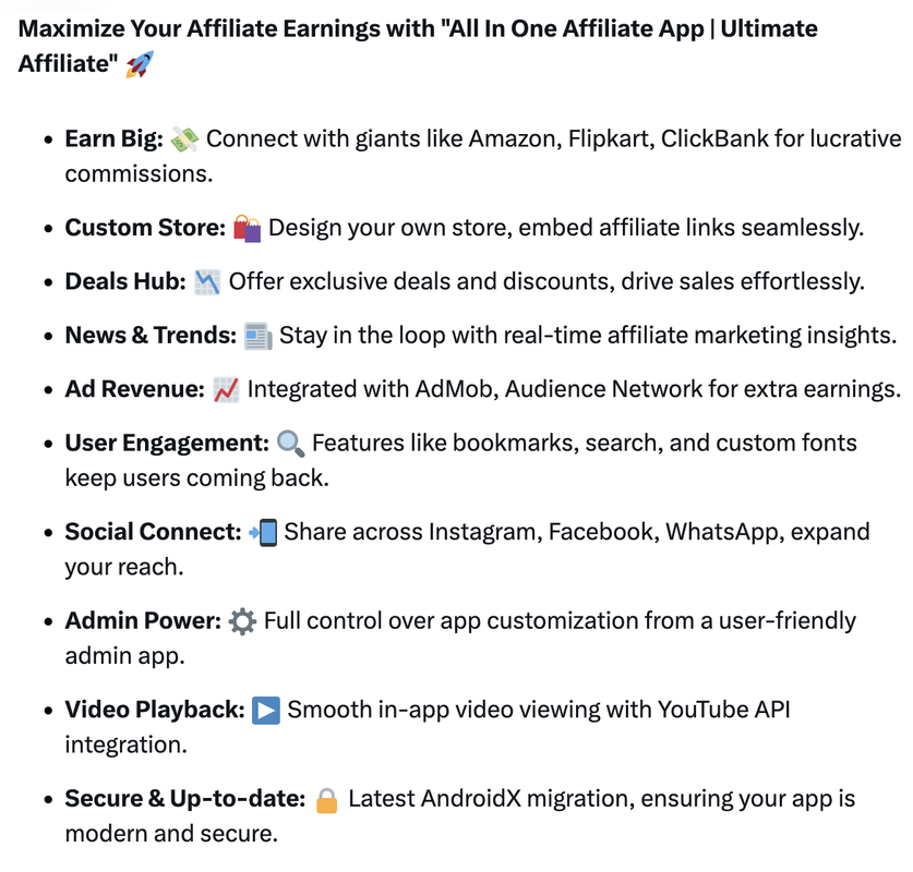 All In One Affiliate App | Ultimate Affiliate