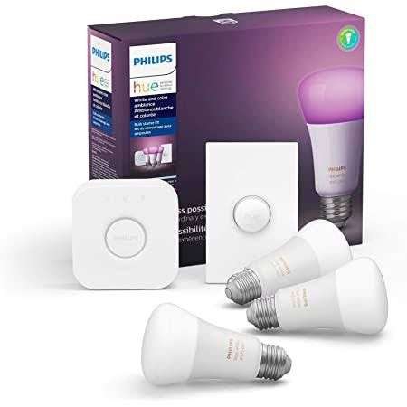 Amazon: Set de 4 focos Philips Hue WCA + Hue Bridge 