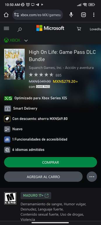 High on life bundle DLC y juego Xbox GP