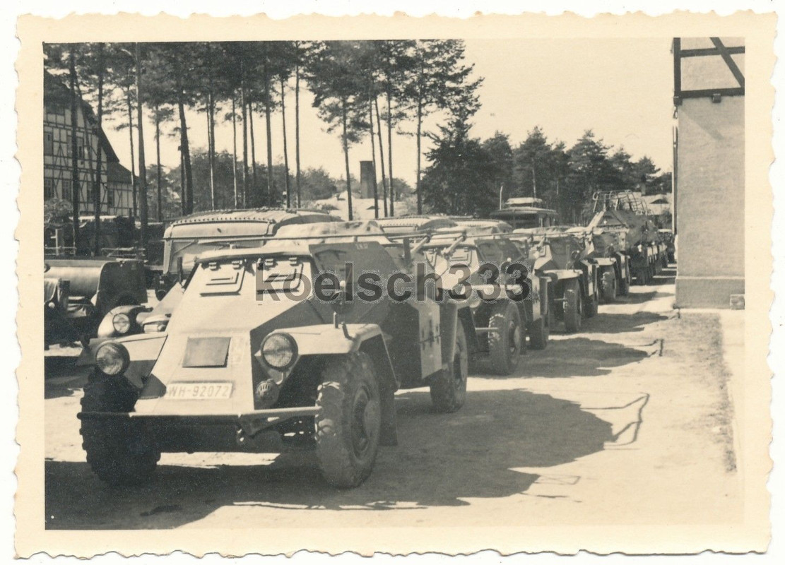 Foto Panzerspähwagen Panzerfunkwagen Rad Panzer 