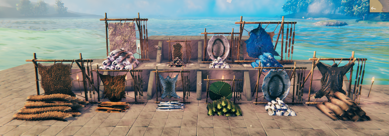 A tannery displaying different hides on dynamic racks and piles