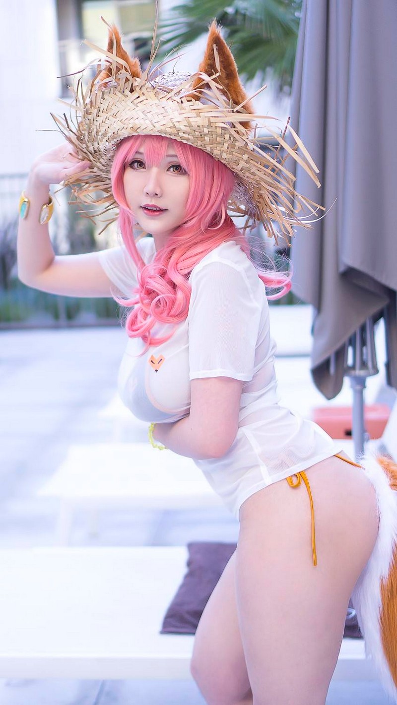 Hana Bunny 玉藻前比基尼 Cosplay写真｜Fate Tamamo Bikini 高清图片合集[9P-2.3M]插图6
