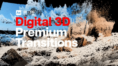 Videohive - Premium Transitions Digital 3D - 51859330