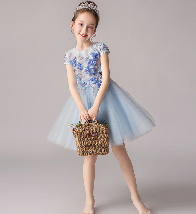 Abito azzurro bambina sale