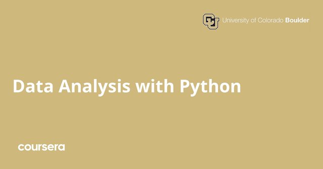 XDP SPECIALIZATION data analysis python - Coursera - Data Analysis With Python Specialization