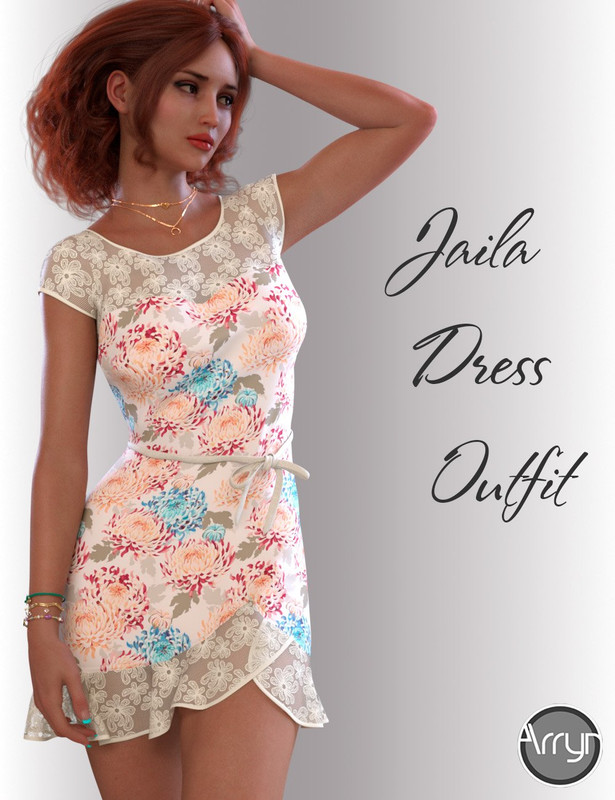 dForce Jaila Candy Dress for Genesis 8 Female(s)