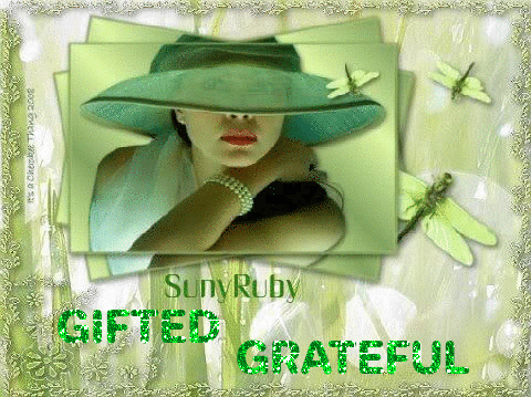 Suny-Ruby-Hat-Green-Gifted-Grateful