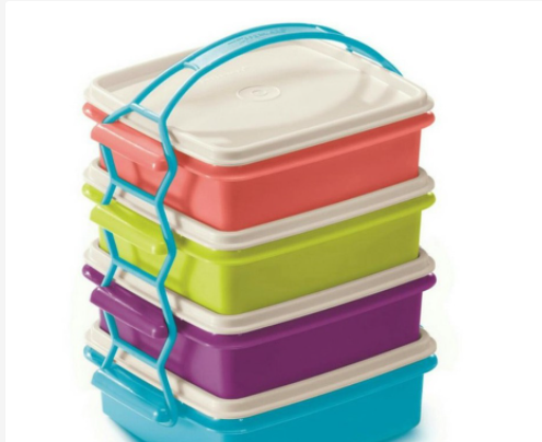 Tupperware Small Goody Box with Cariolier (4) 790ml