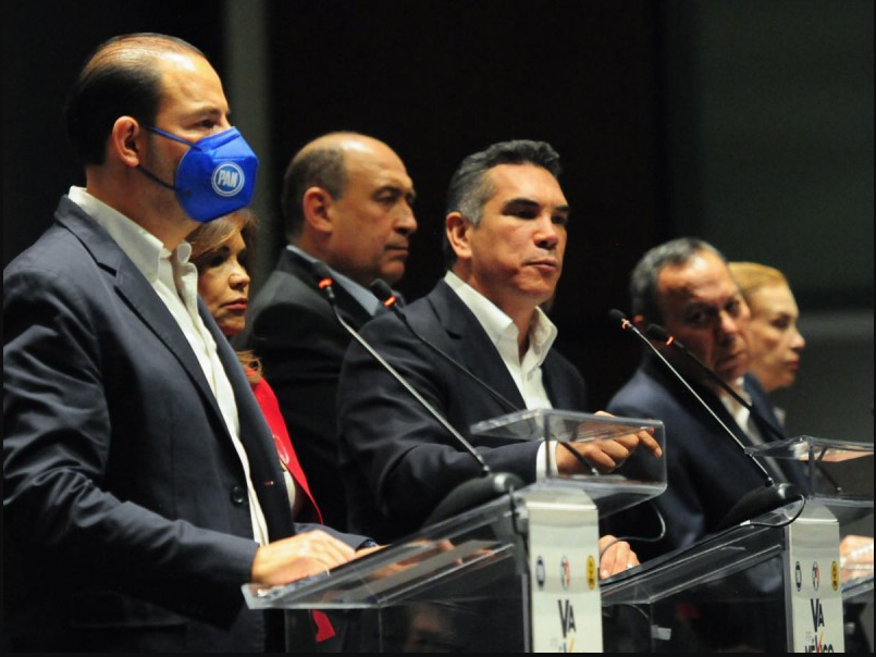 Coalición PRI, PAN y PRD condena actuar de funcionarios en Revocación de Mandato