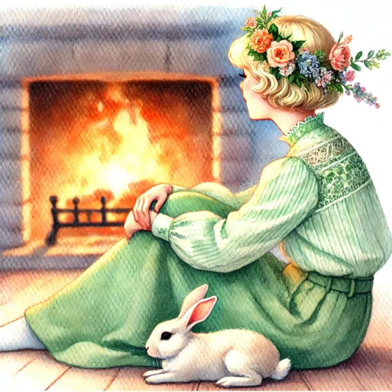 DALL·E 2025-02-20 16.39.05 - A watercolor painting of a blonde woman with short hair, wearing light 