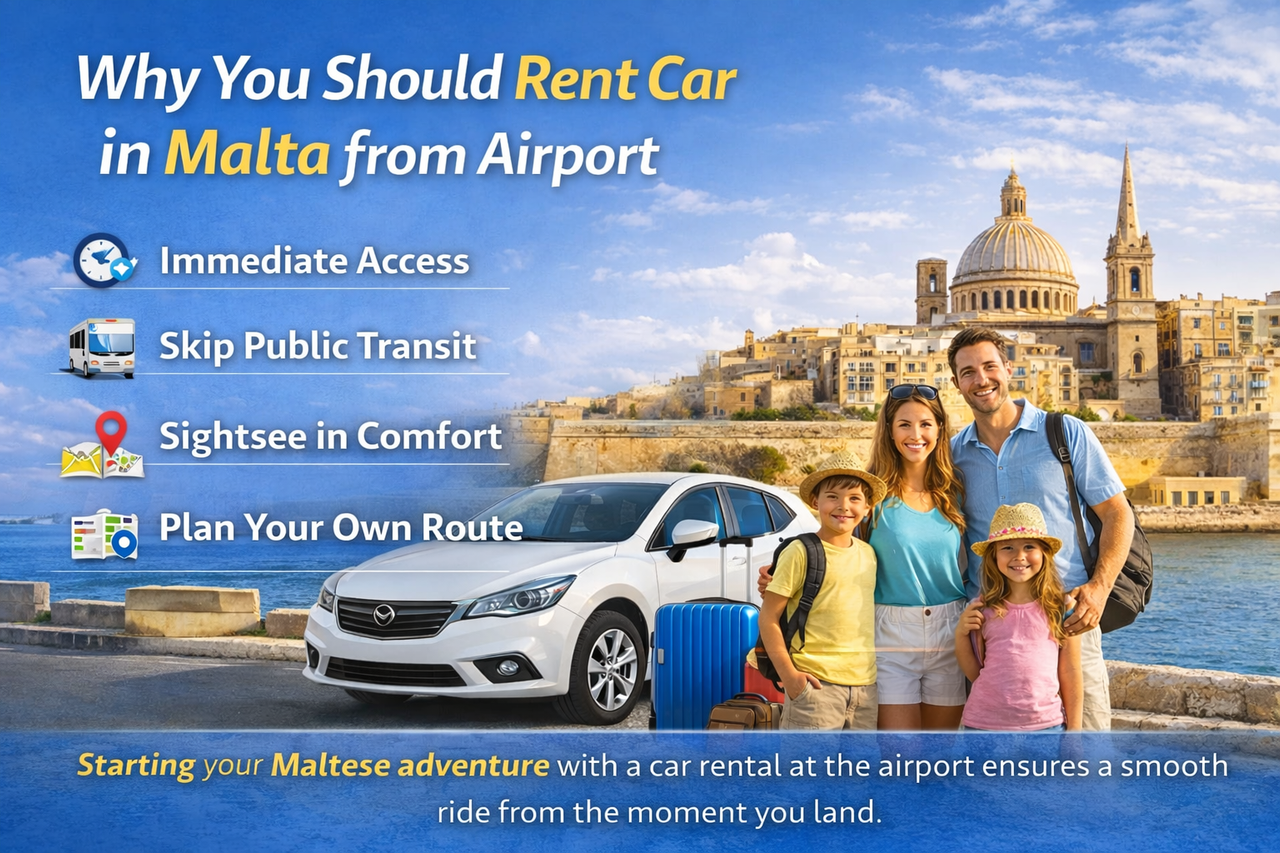 Renting a Car at Malta Airport for a Family Holiday – What to Expect
