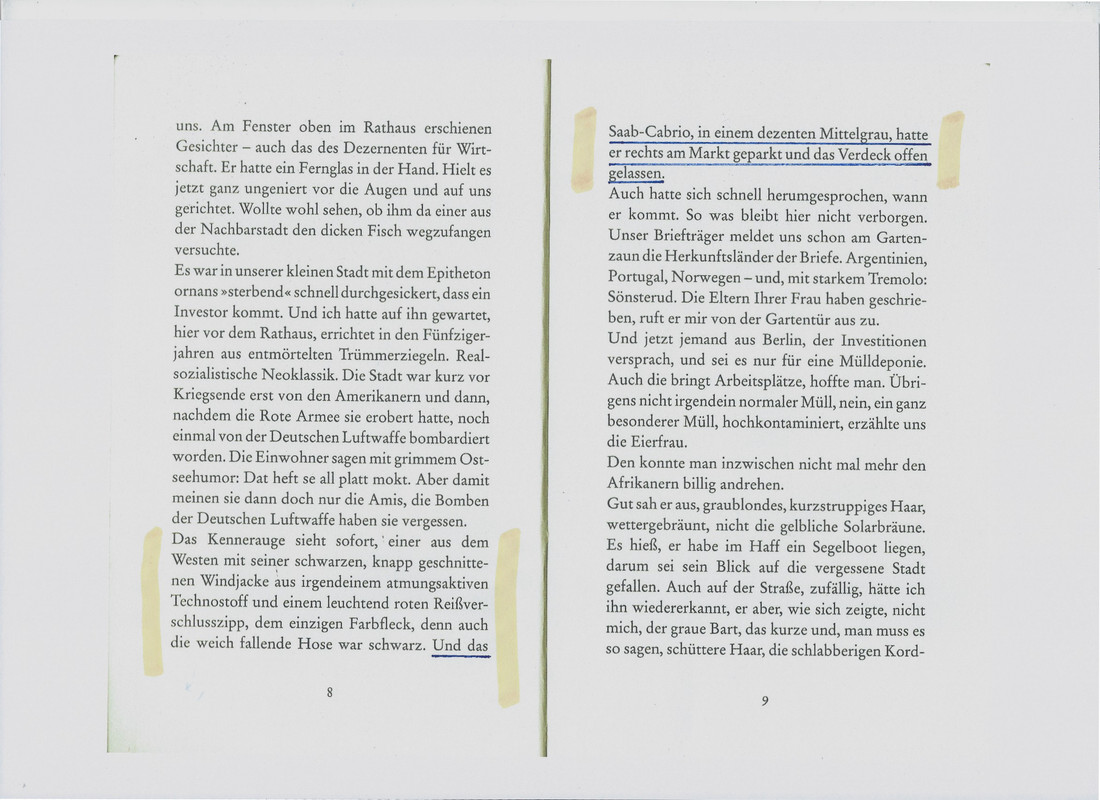 Saab Cabrio in de literatuur