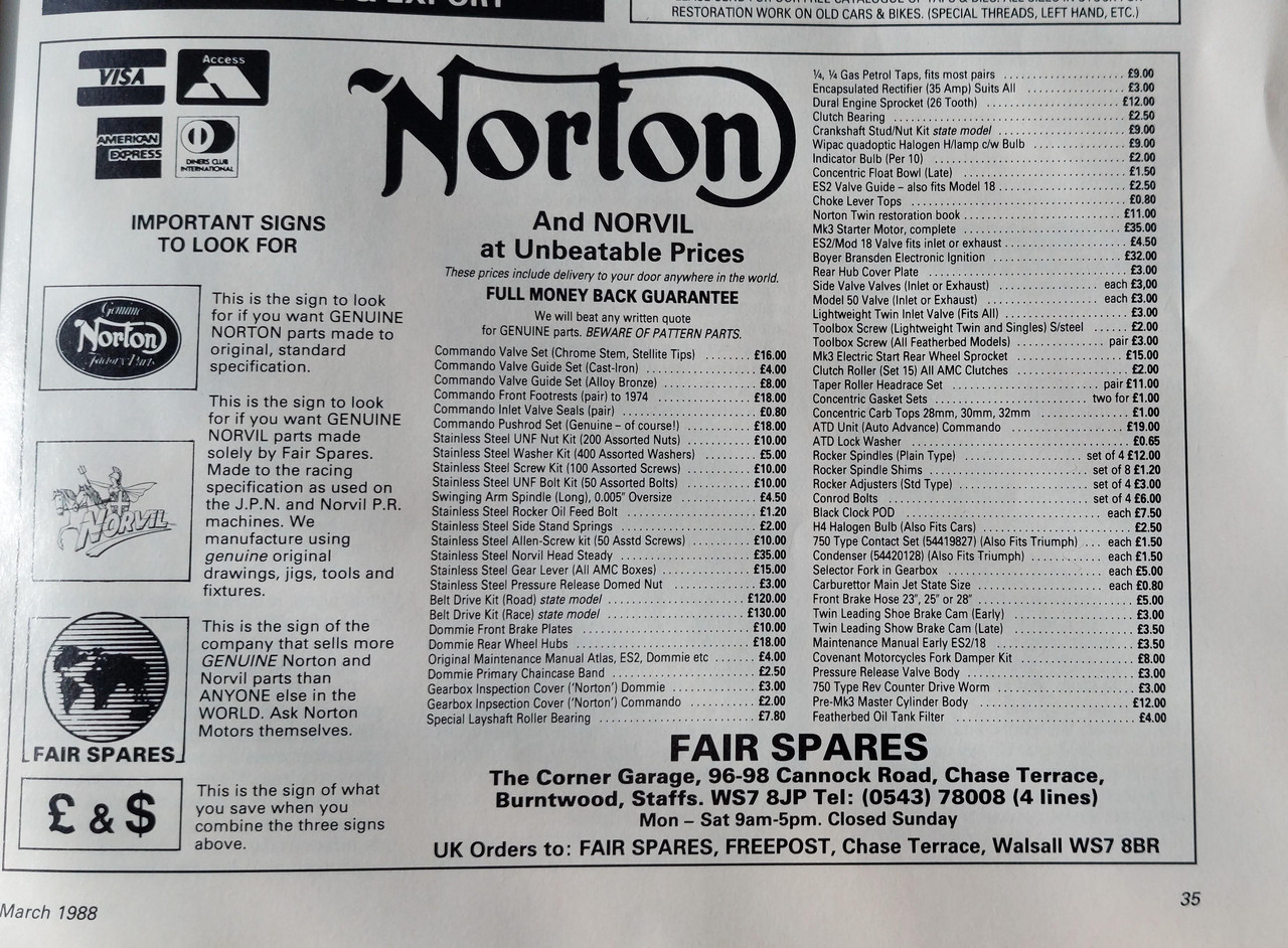 Prices in 1988.