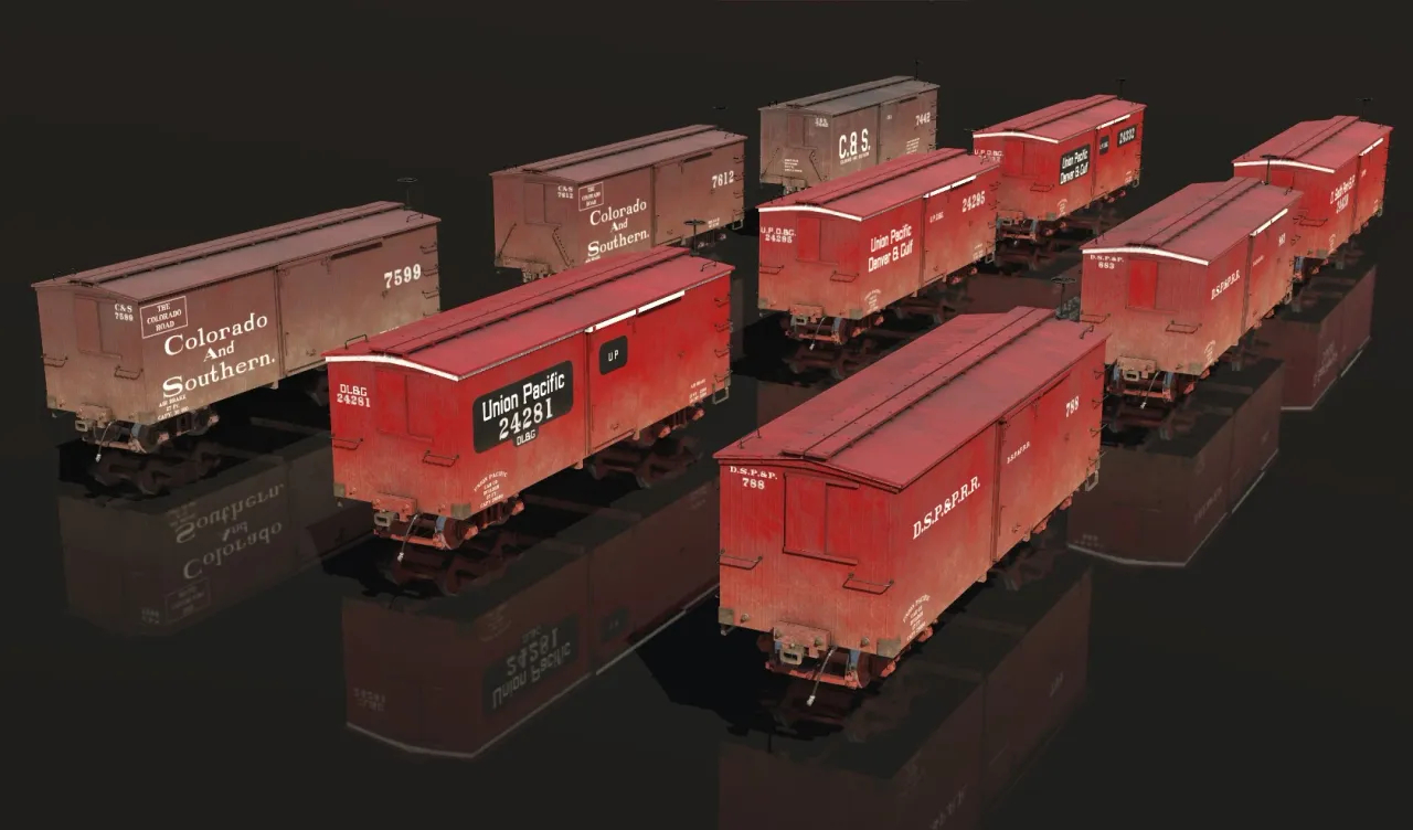 27ft Boxcars - DSP&P/DL&G/C&S (Trainz-Forge)
