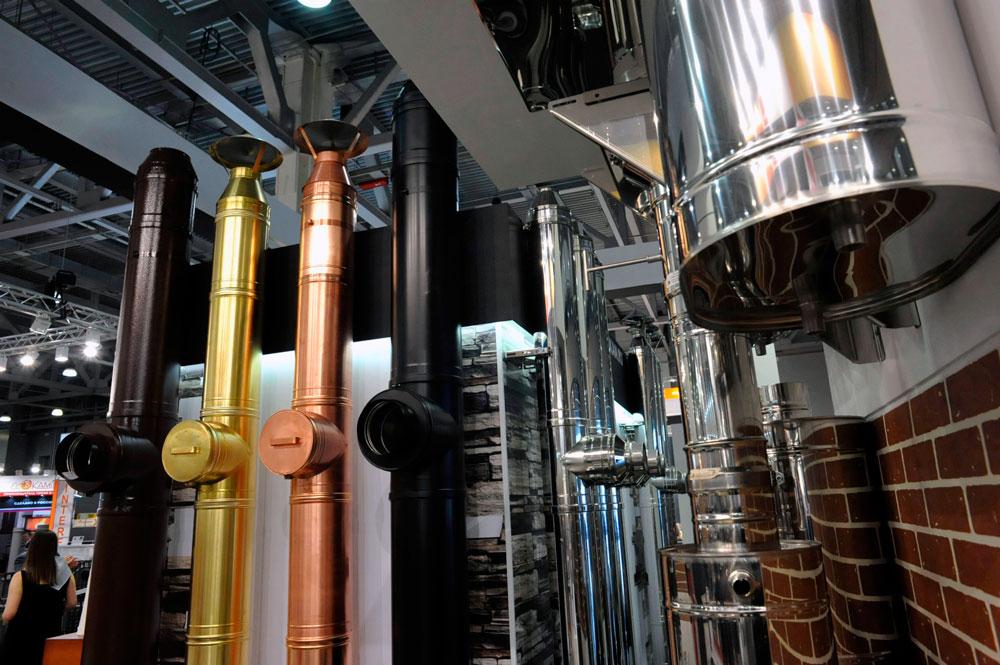 Интерьерные дымоходы