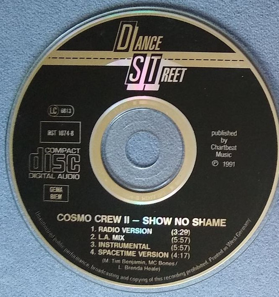 [FLAC] Cosmo Crew - Show No Shame 1991 Dance Street - DST 1074-8 Disco