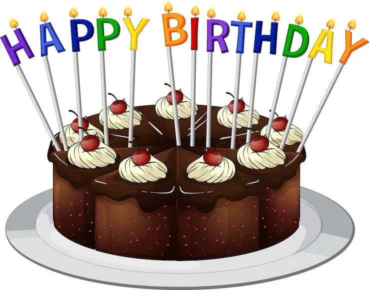 carte joyeux anniversaire gateau au chocolat bougies 1308 43181