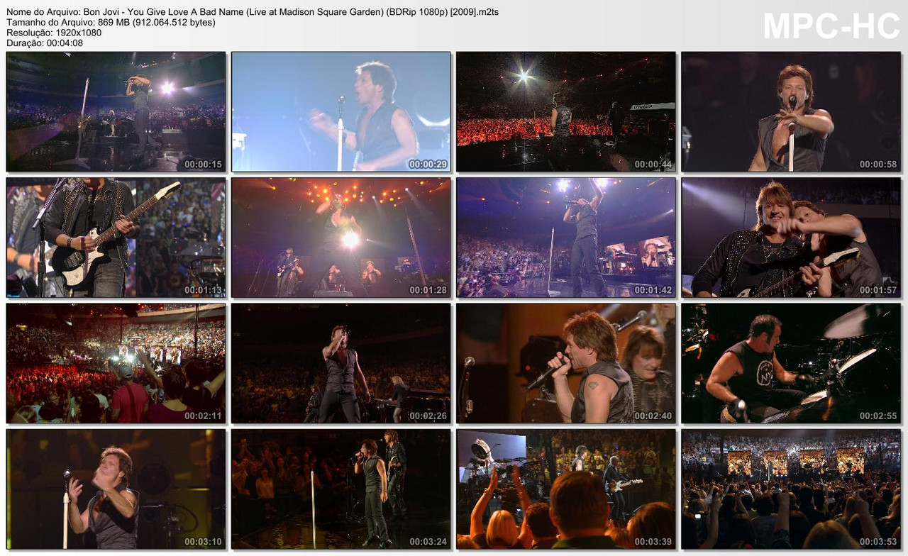 Bon Jovi - You Give Love A Bad Name (Live at Madison Square Garden) (BDRip 1080p) [2009]