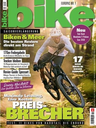Cover: Bike Das Mountainbikemagazin November No 11 2023