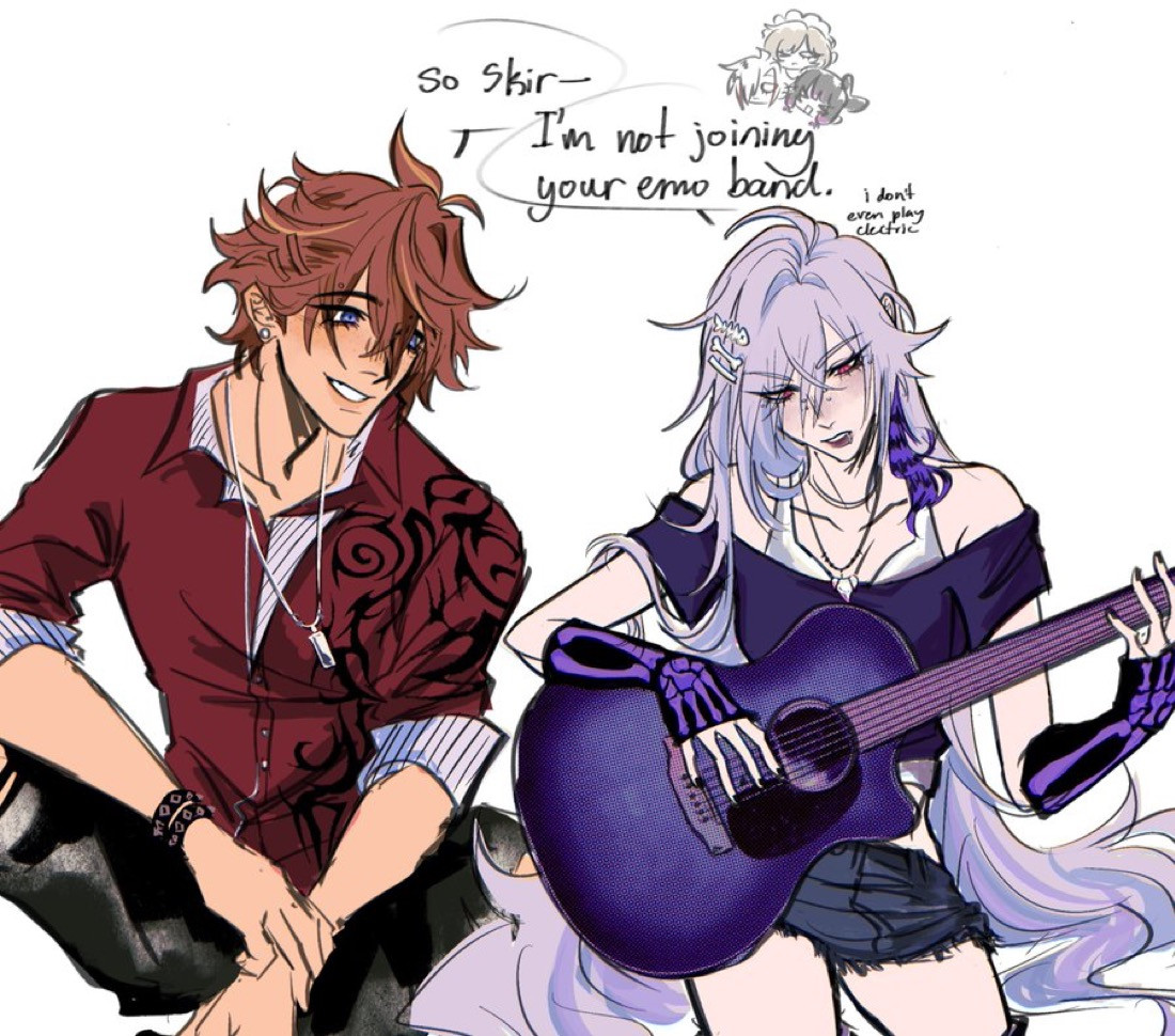 childe = pierce, skirk = yuki