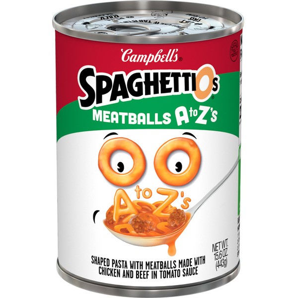 Campbell s Spaghetti Os A to Z s Canned Pasta with Meatballs 1