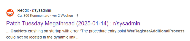 OneNote crash