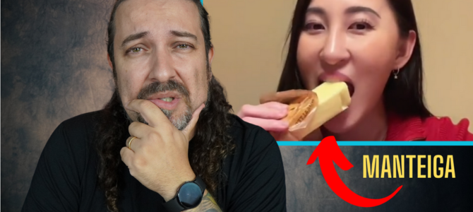 Ex-vegana viraliza comendo barras de manteiga e outras bizarrices