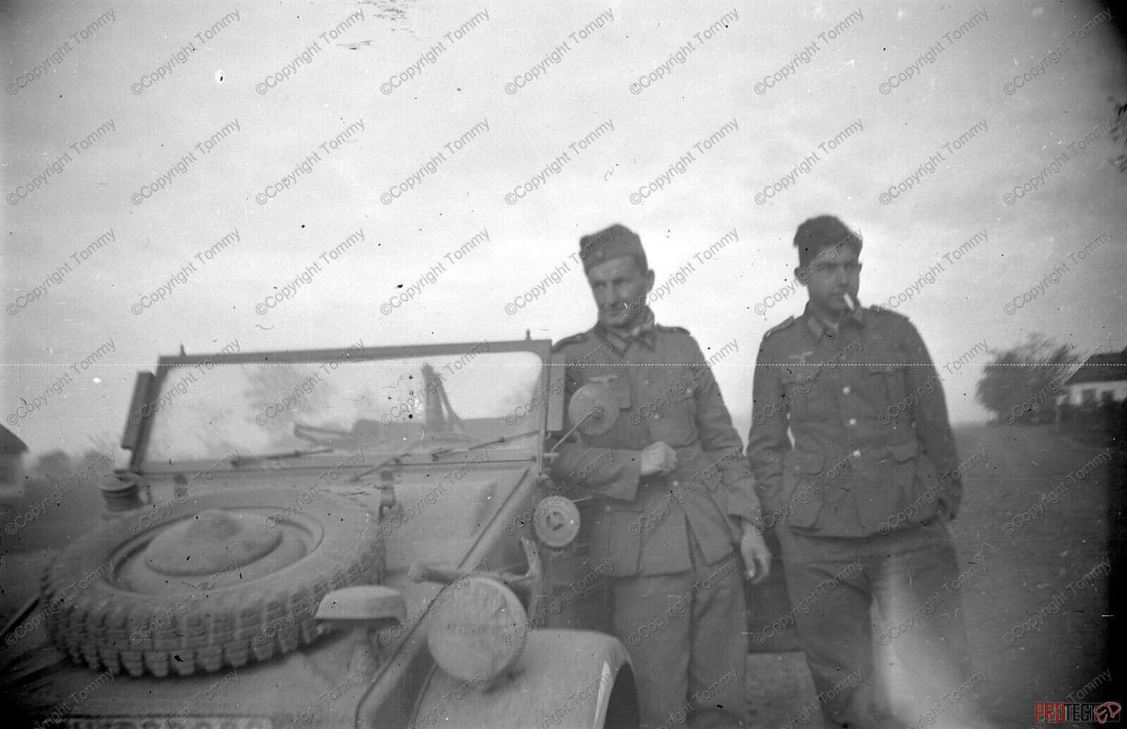 negative negativ foto ostfront VW Kübelwagen PKW Kübel 2