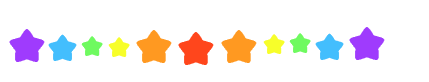 star rainbow divider