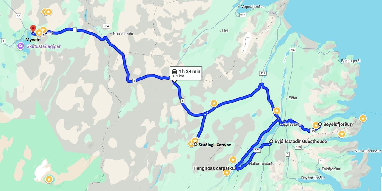 Dia 6: Hengifoss. Seyðisfjörður. Studlagil.Myvatn. - CONSTRUYENDO: Islandia increíble en 11 días. (1)
