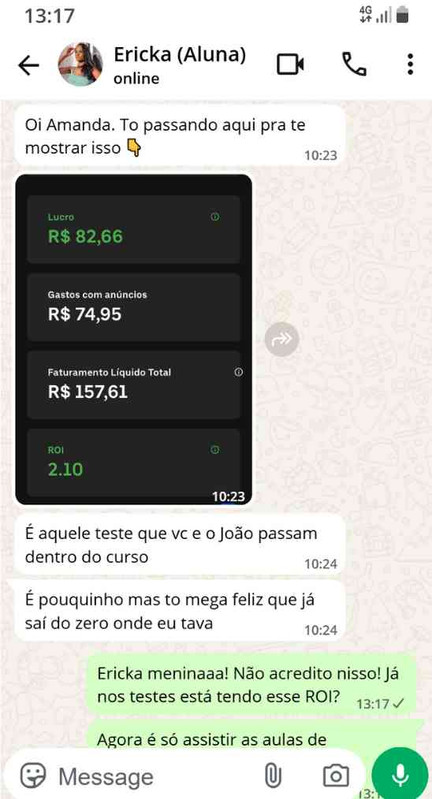 Whatsapp testimonial screenshot 4