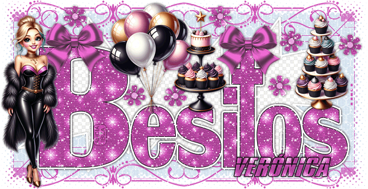 Besos Celebrating New Year veronica