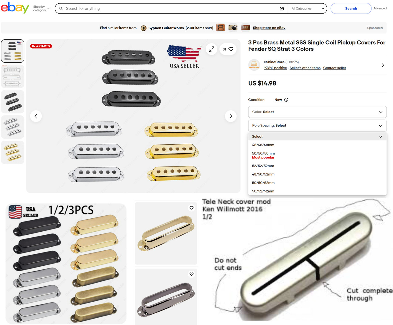Metal Pickup Covers
