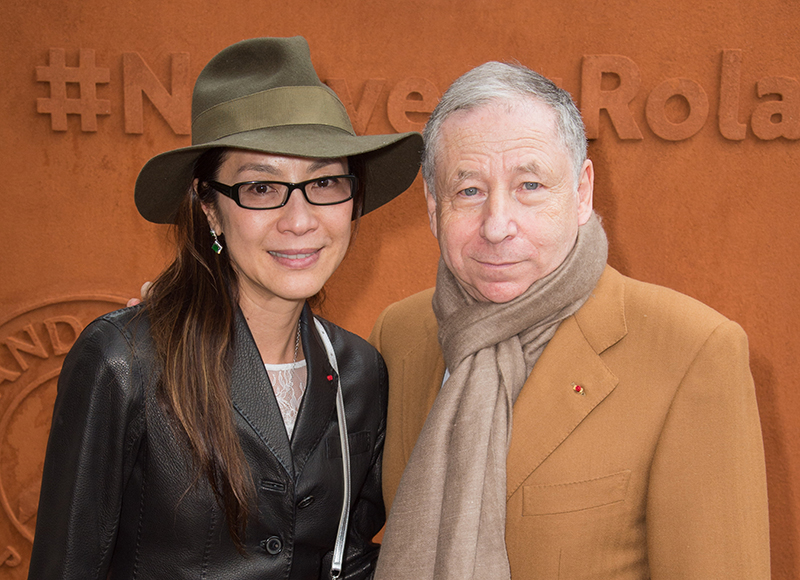 Michelle with her partner Jean Todt