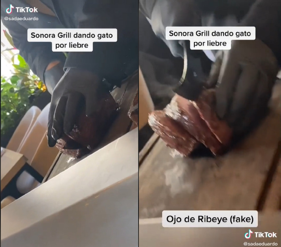 Sonora Grill “da gato por liebre”, así lo desenmascara un consumidor en TikTok