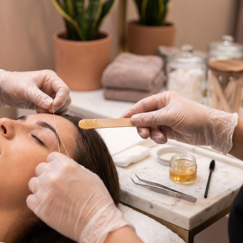 Waxing and threading service