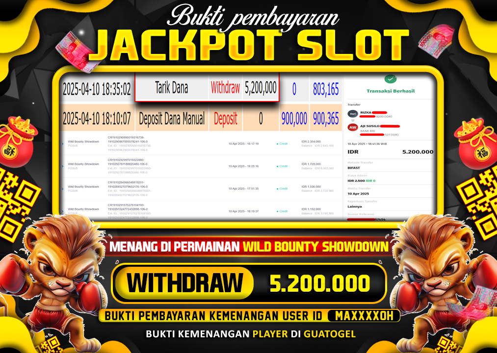 BUKTI JACKPOT LUNAS GUATOGEL