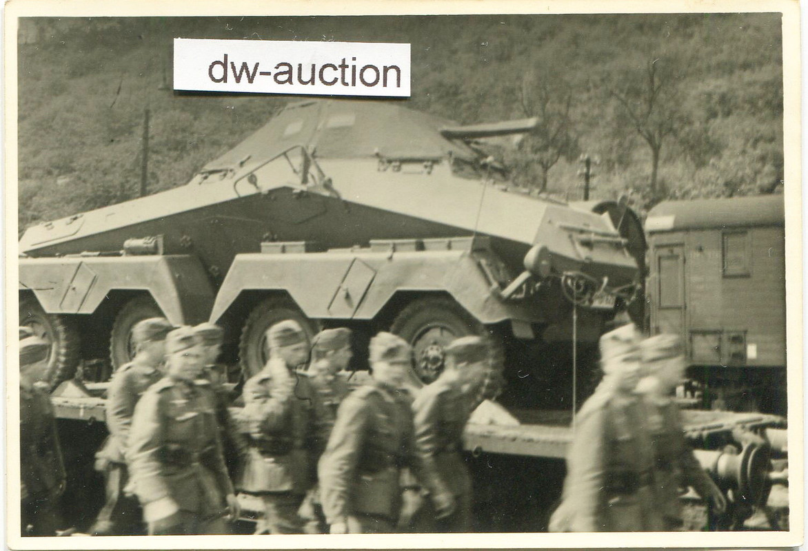 8-Rad Panzerspähwagen auf Bahn Transport , 23 PZ