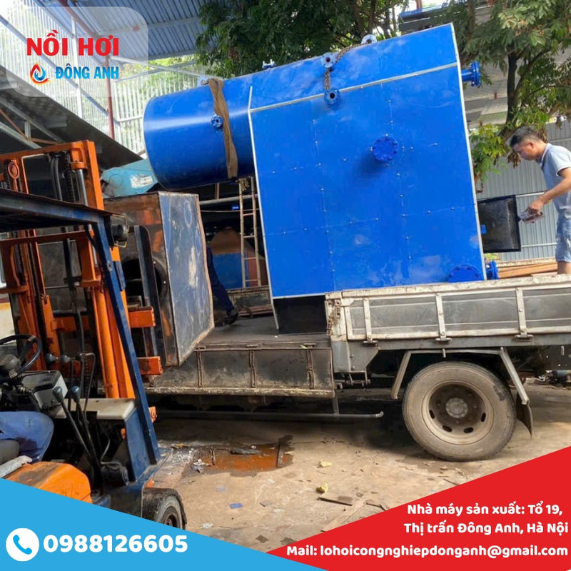 lò hơi đốt than củi 500