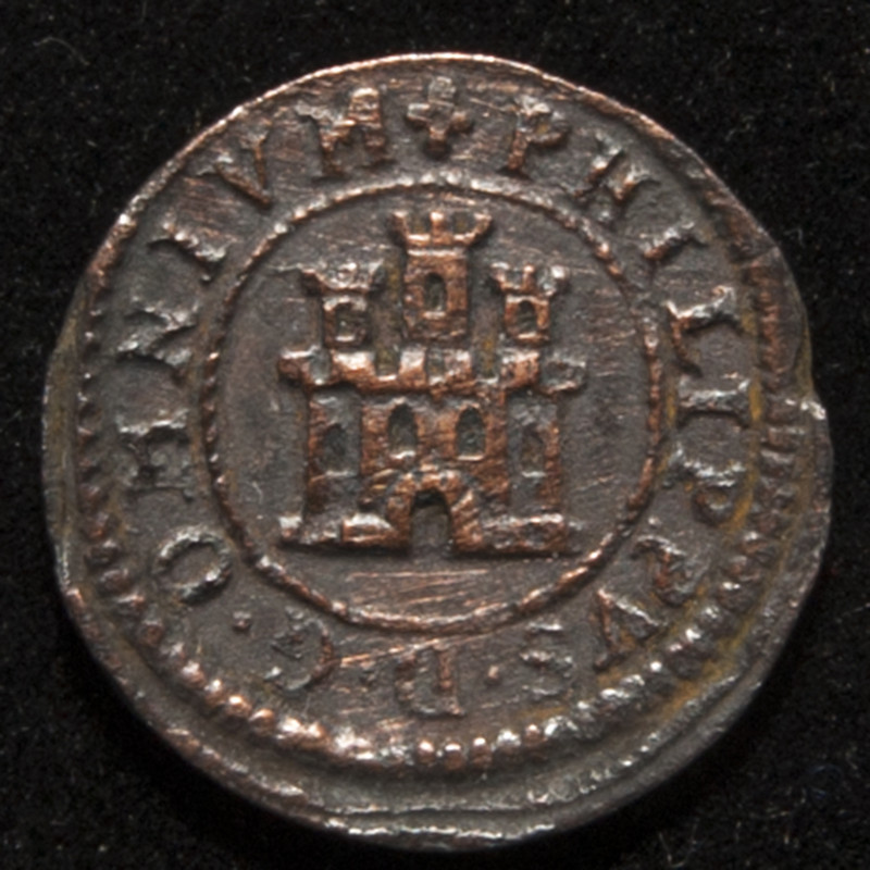 1 maravedí Felipe II. Real Ingenio de Segovia 1597. PAS7075