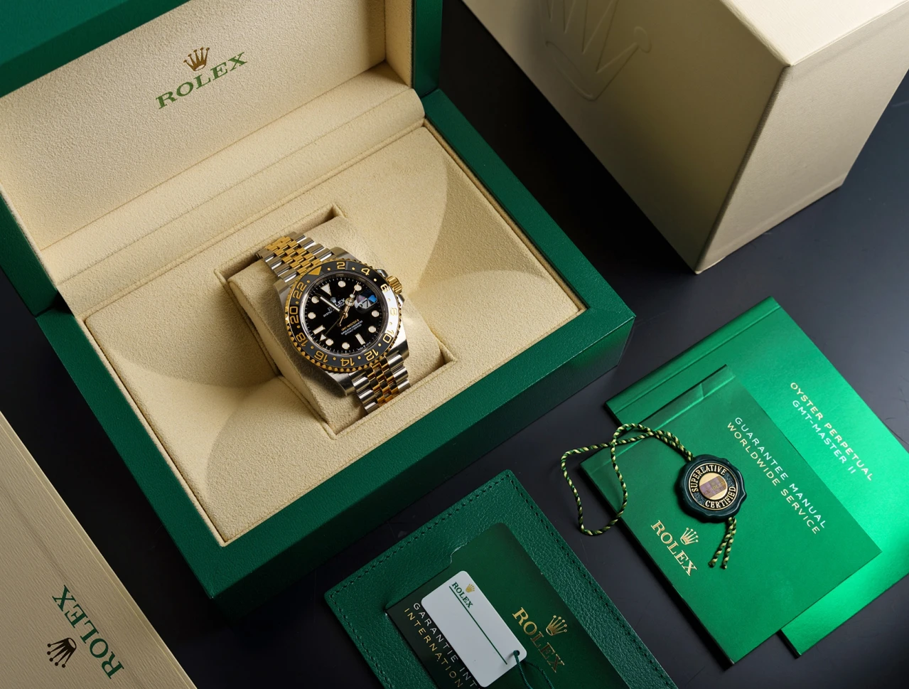 Relógio Masculino Rolex GMT-Master II Premium - Automático - Aço Oyster 904L (À Prova D'água)
