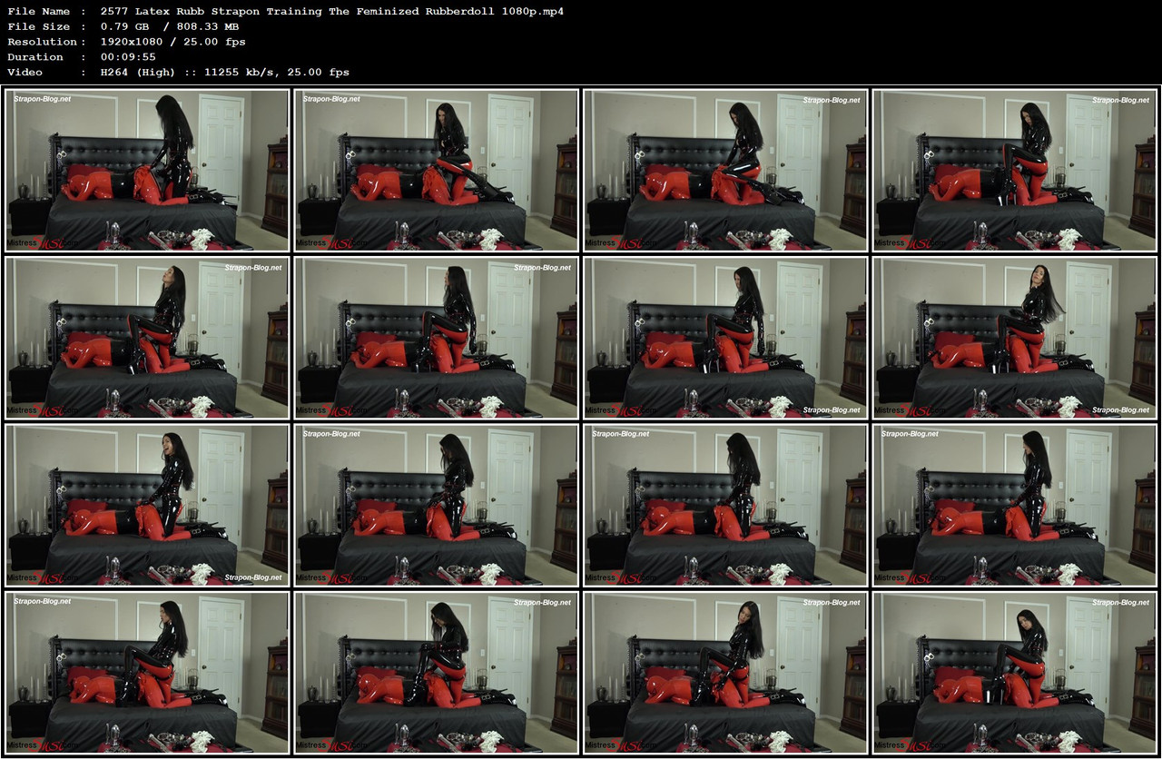 2577 Latex Rubb Strapon Training The Feminized Rubberdoll 1080p mp4