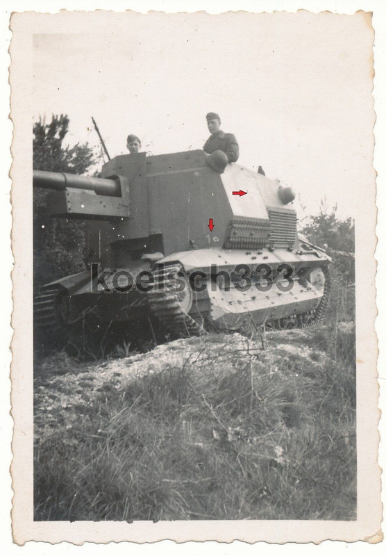 Foto Panzerhaubitze FCM 36 (f) Beute Panzer Balk