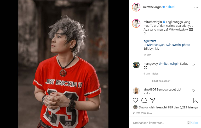 Mita The Virgin cari pasangan