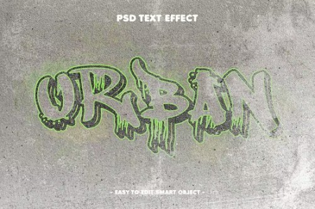 Urban Graffiti Paint Spray Text Effect - 6955DU6