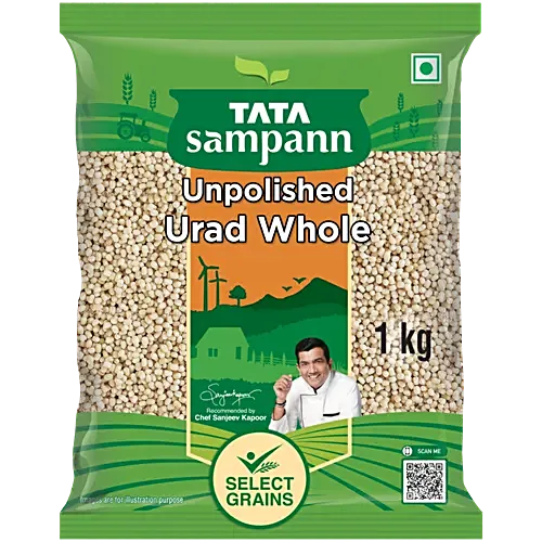 Tata Sampann Urad Dal/Uddina Bele Whole White, 1 kg