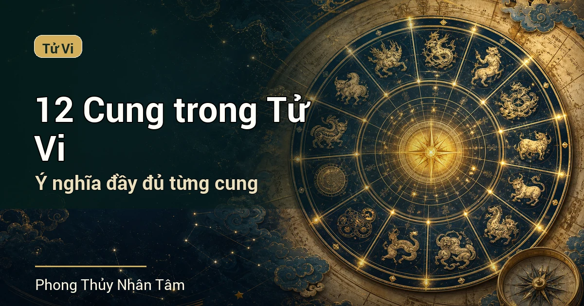 12 Cung trong Tử Vi là gì? Ý nghĩa đầy đủ từng cung trên lá số