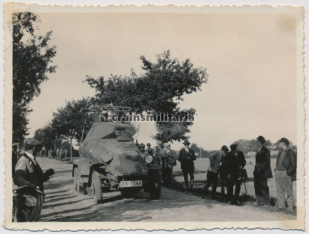 Orig. Foto SdKfz 232 Panzerspähwagen 6-Rad bei R